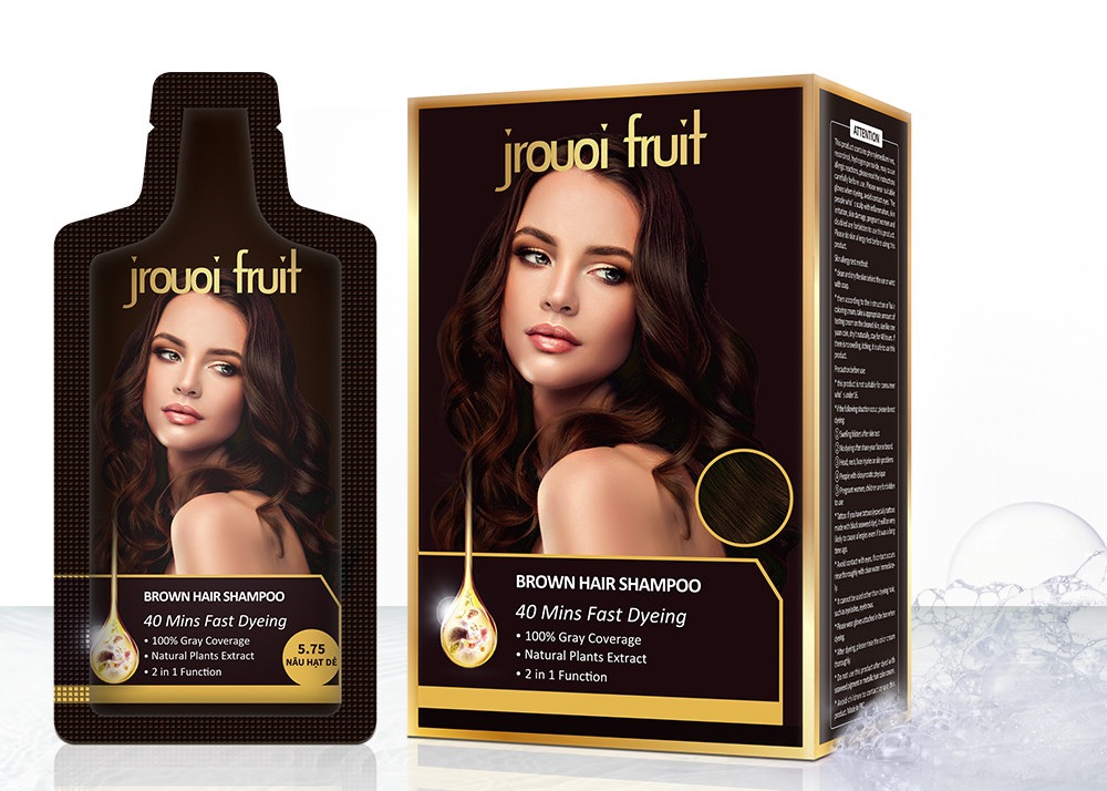 Kualitas Tinggi Tanpa Efek Samping Pewarna rambut herbal organik sampo warna coklat sampo